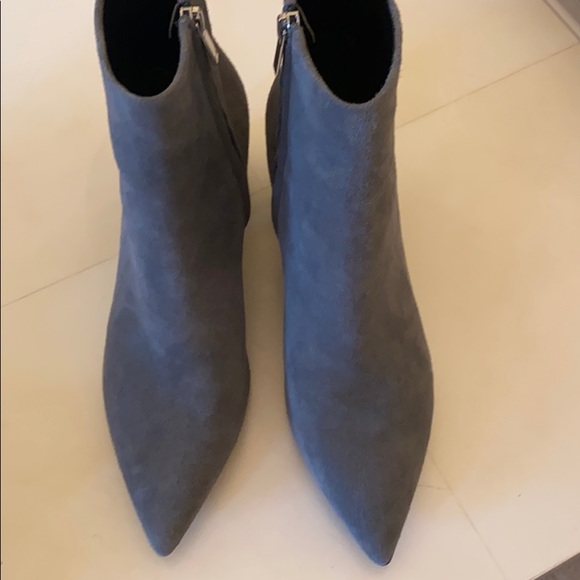 Marc Fisher Grey Suede Ankle Boots - Picture 11 of 13
